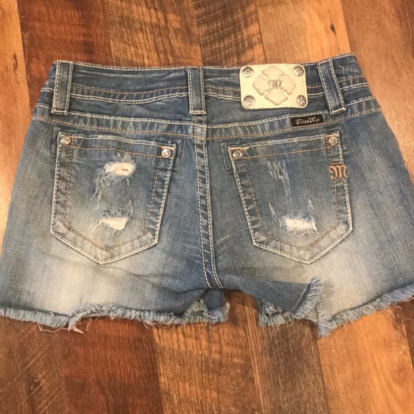 Miss Me Pants - Miss me denim shorts.  Size 29.  Light Denim